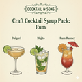 The Pro-Grade Rum Cocktail Kit (Craft Cocktail Syrup Pack - 8oz)-0
