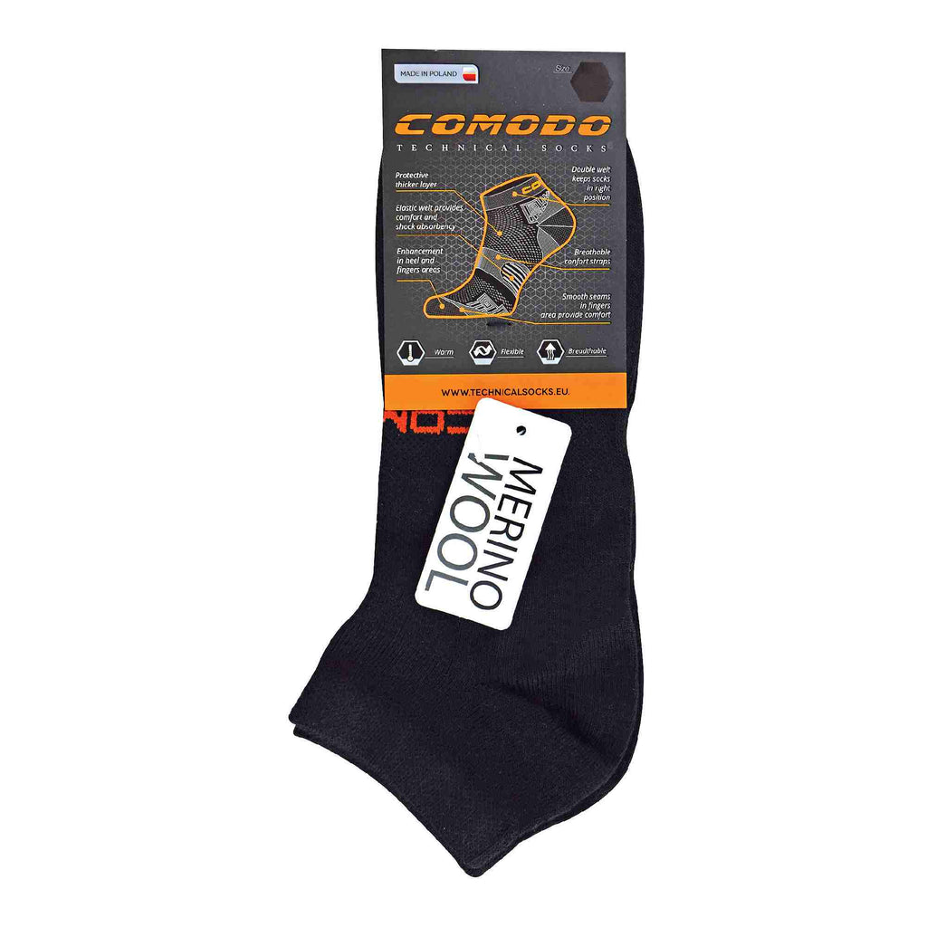 Merino wool low cut ankle running socks for trail sports and athletic outdoor workouts — view 2