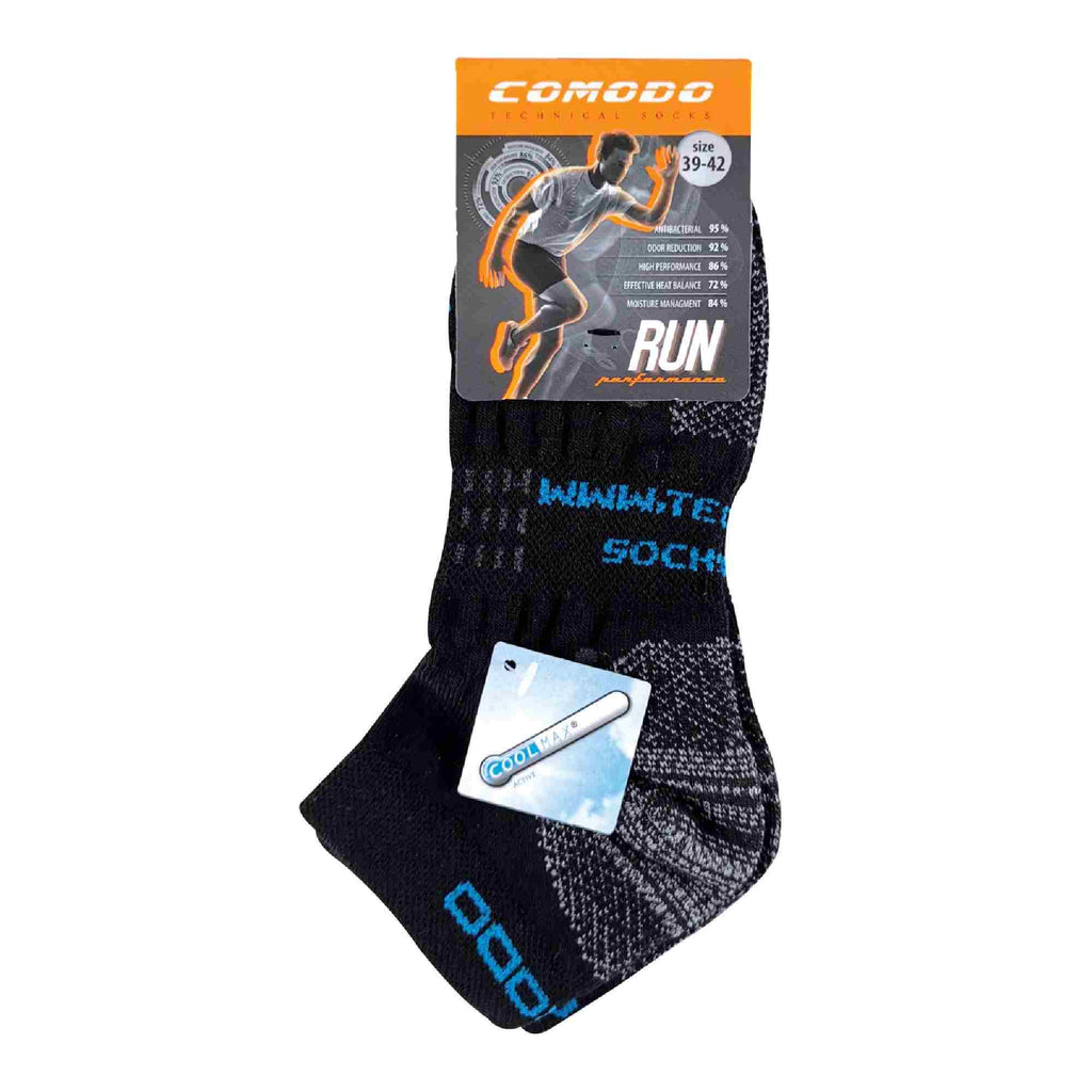 Thin ultralight Coolmax trainer running socks for men and women with reinforced heel and toe — view 2