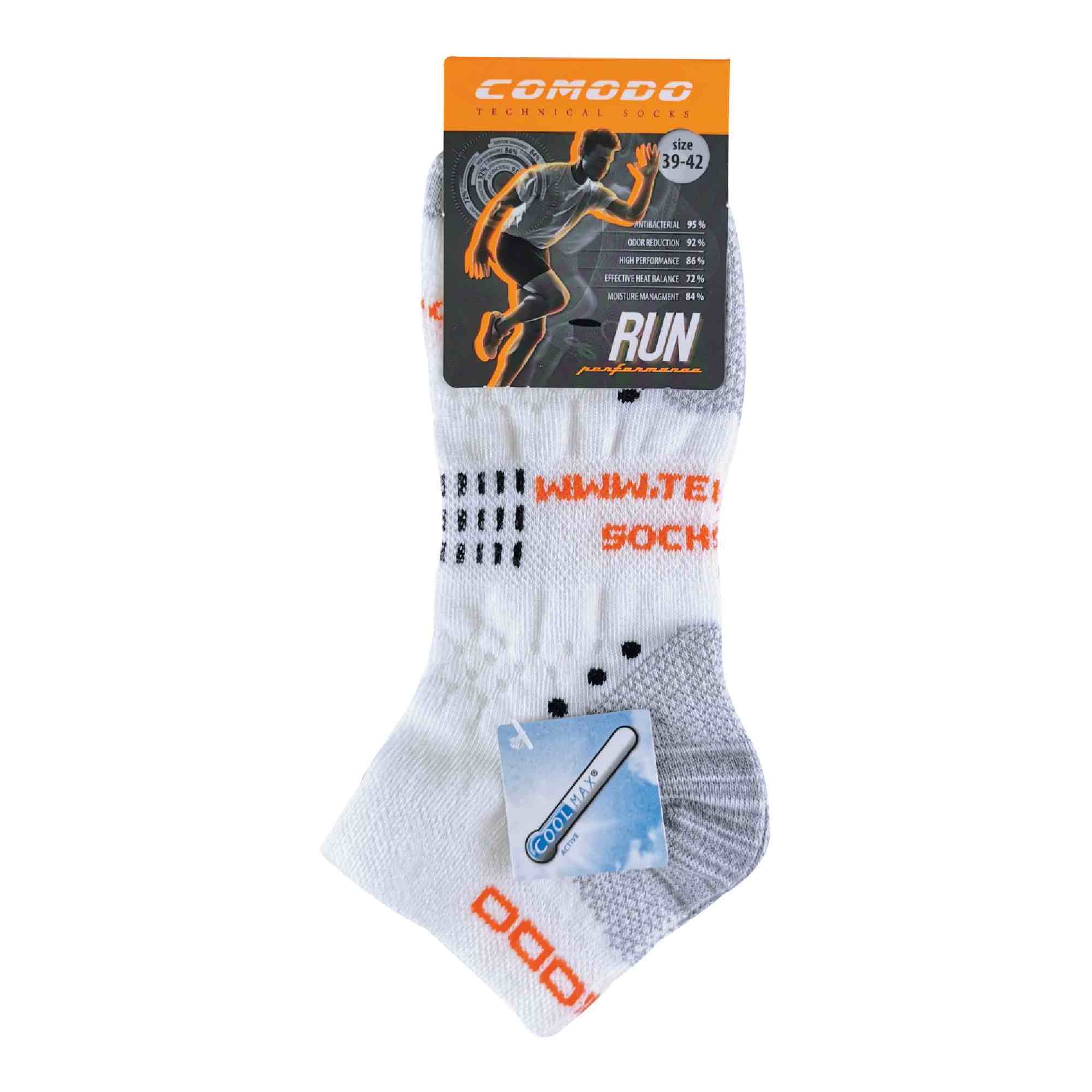 Thin ultralight Coolmax trainer running socks for men and women with reinforced heel and toe — view 4
