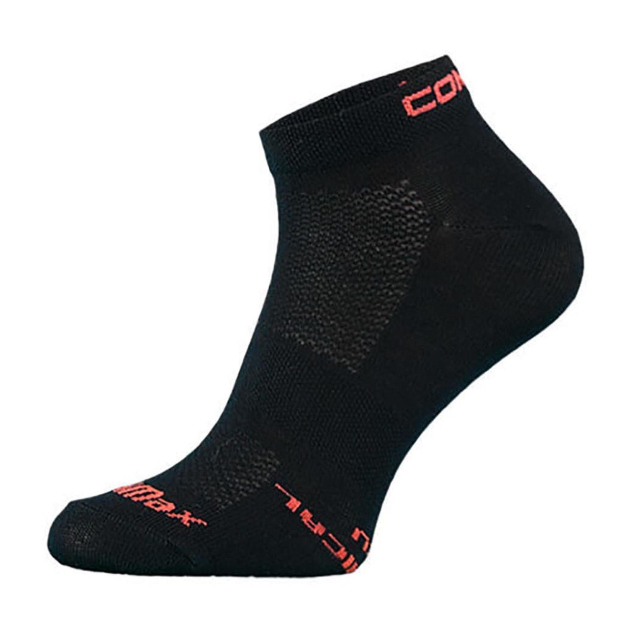 Coolmax ankle running socks, breathable moisture-wicking athletic trainer footwear with antibacterial mesh and silver fibres.