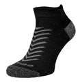 Reflective Coolmax running socks in high visibility colors featuring low cut ankle and reinforced heel