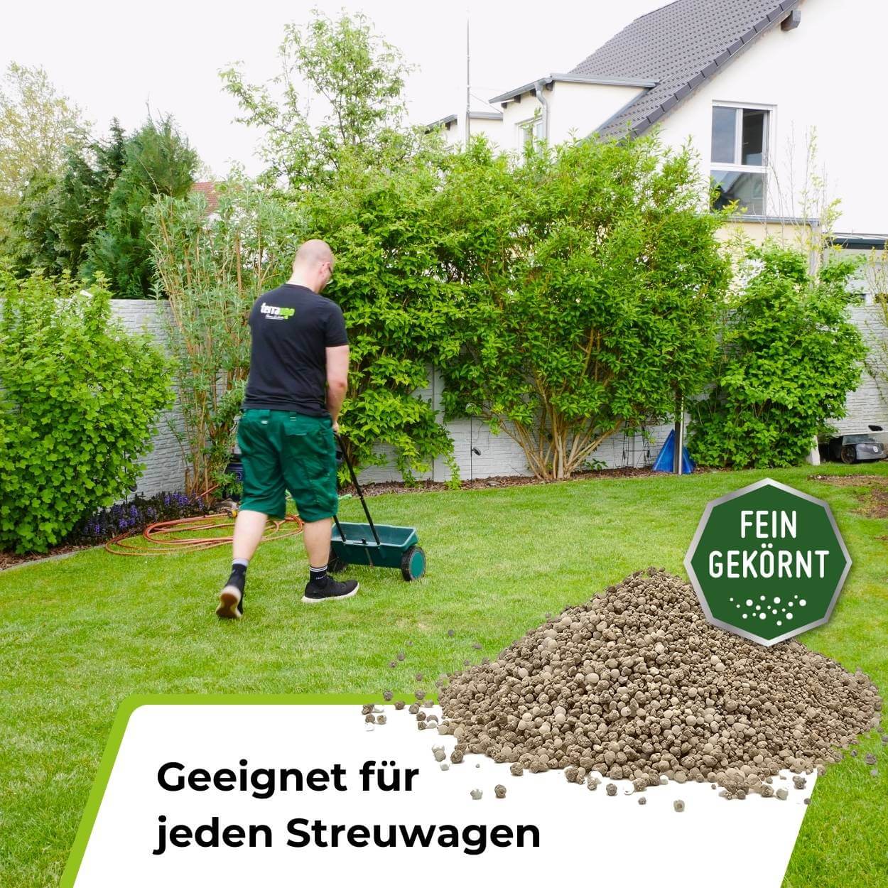 TerraUno lawn fertilizer and weed killer granular mix for thick, green, and healthy grass. — view 3
