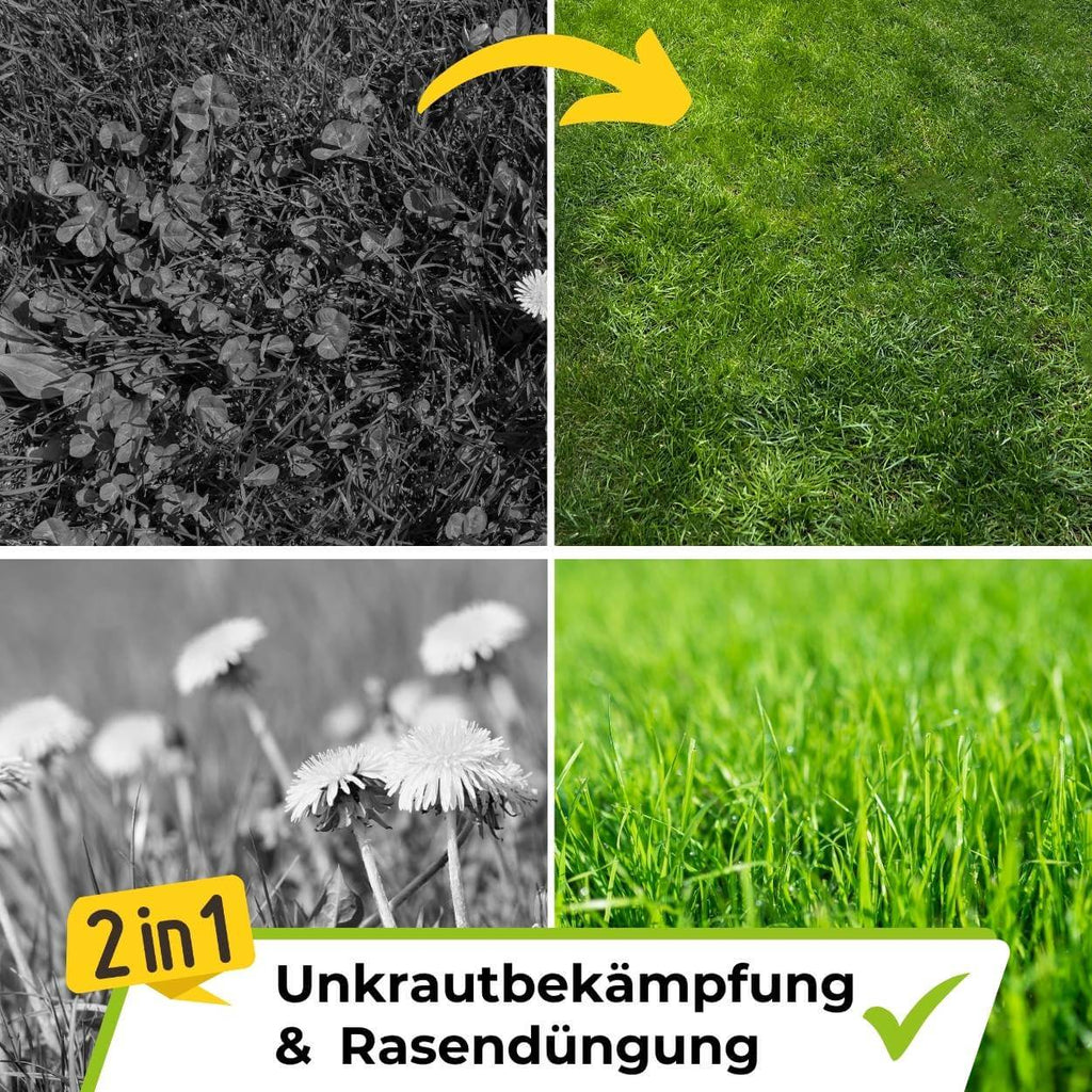 TerraUno lawn fertilizer and weed killer granular mix for thick, green, and healthy grass. — view 5