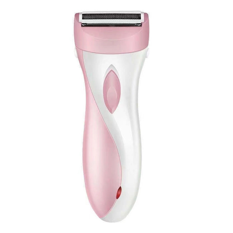 Rechargeable electric body shaver in pink or purple, designed for painless hair removal and grooming. — view 4