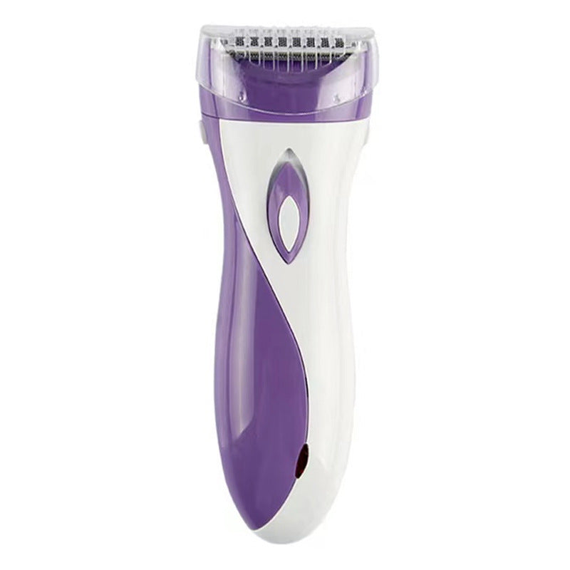 Rechargeable electric body shaver in pink or purple, designed for painless hair removal and grooming. — view 5