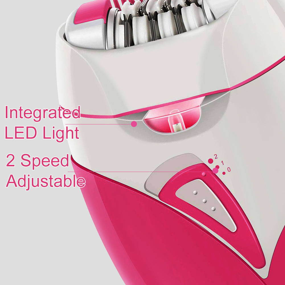 Rechargeable hair removal epilator device with dual speeds and precision backlight for smooth skin grooming. — view 4