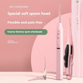 Rechargeable luminous ear cleaning tool with soft interchangeable tips and compact storage box
