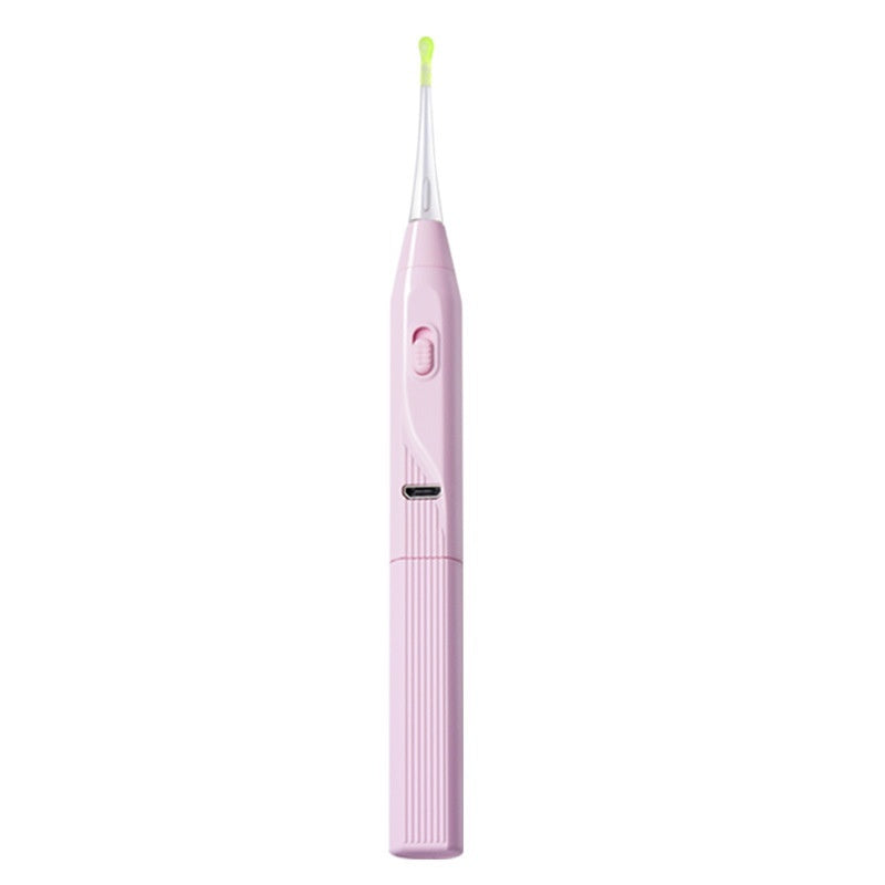 Rechargeable luminous ear cleaning tool with soft interchangeable tips and compact storage box — view 4