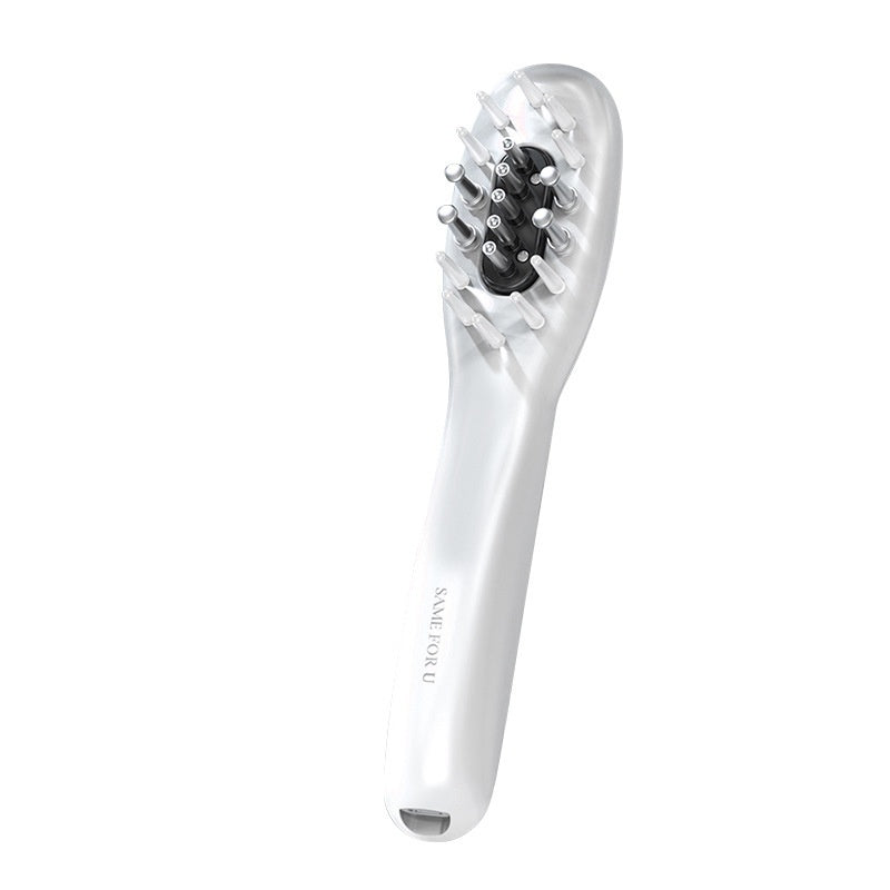 Electric red light hair growth comb and scalp massager with ergonomic design and adjustable gears — view 4