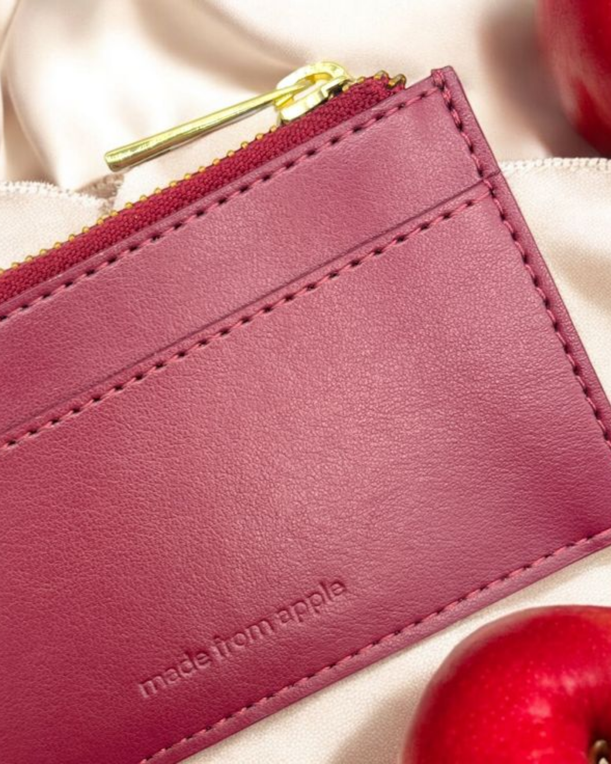 Zipper Card Holder | Apple Leather-1
