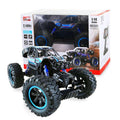 Remote control toy car in durable plastic with oversized tires for fast indoor and outdoor racing