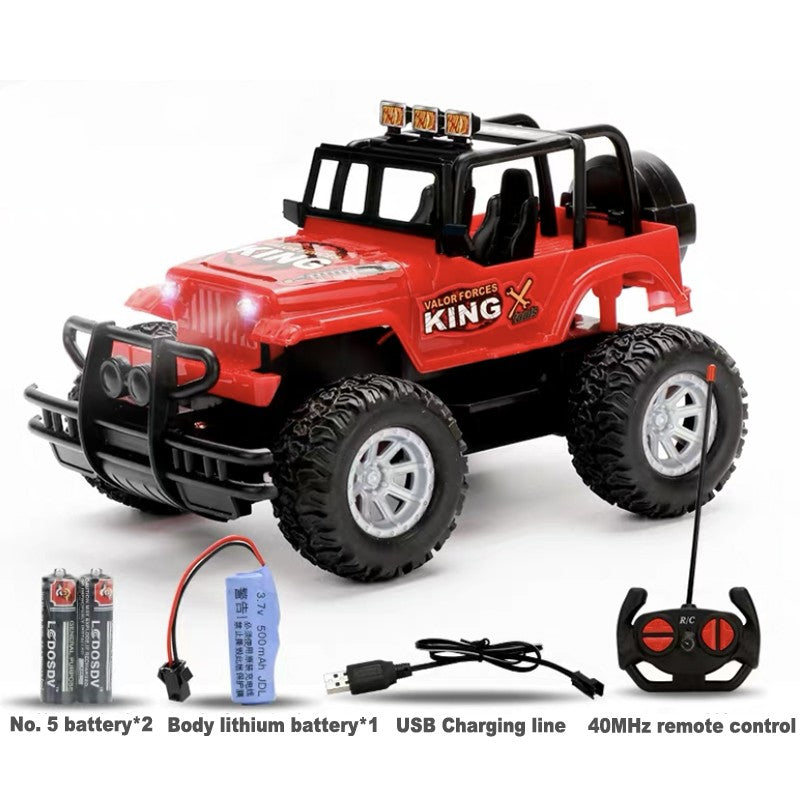 Rechargeable remote control toy car with 40MHz wireless controller and USB charging cable — view 4