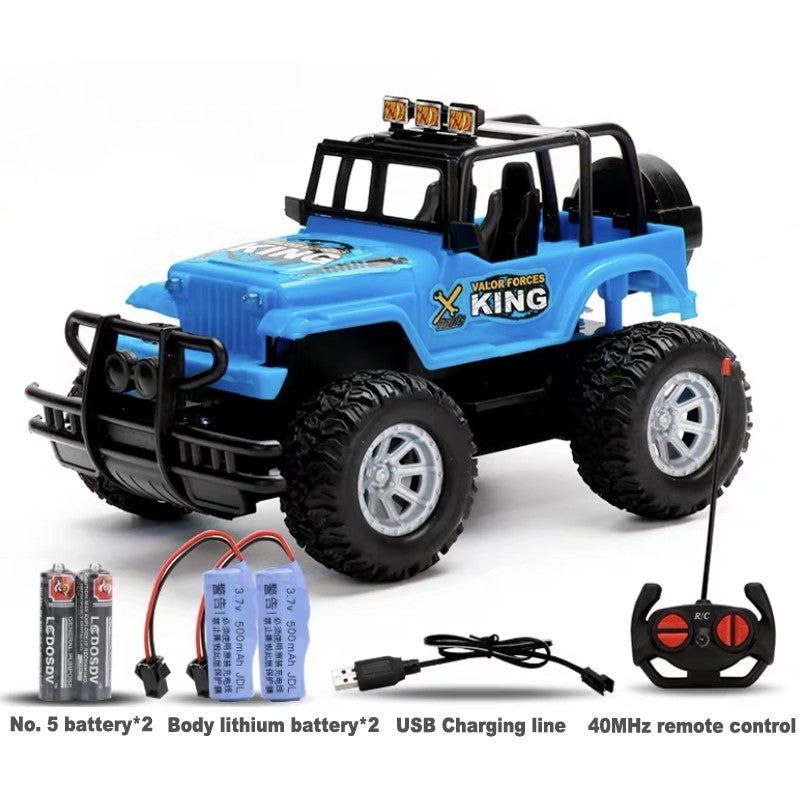Rechargeable remote control toy car with 40MHz wireless controller and USB charging cable — view 5