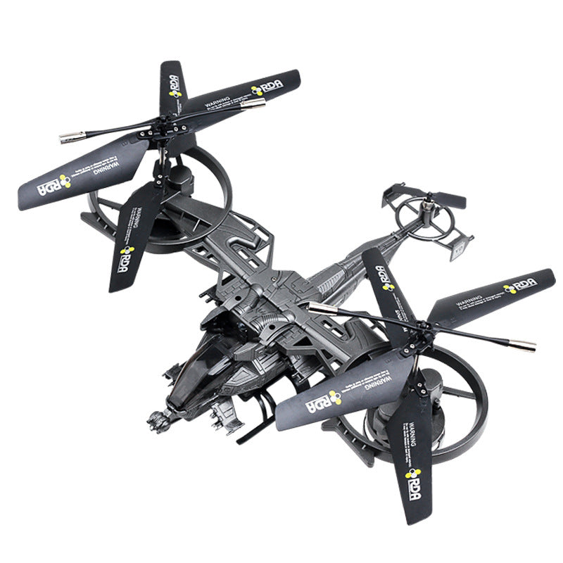 Avatar series remote control toy helicopter made of durable plastic with twin rotors and stabilizers.