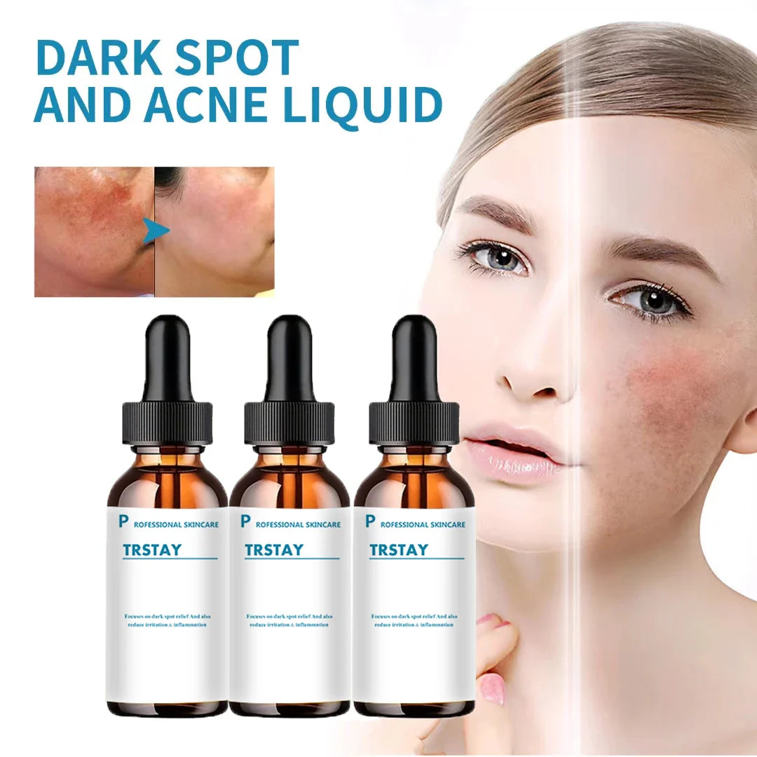 Glass dropper bottle of retinol anti-wrinkle facial serum with vitamin C for bright skin — view 2