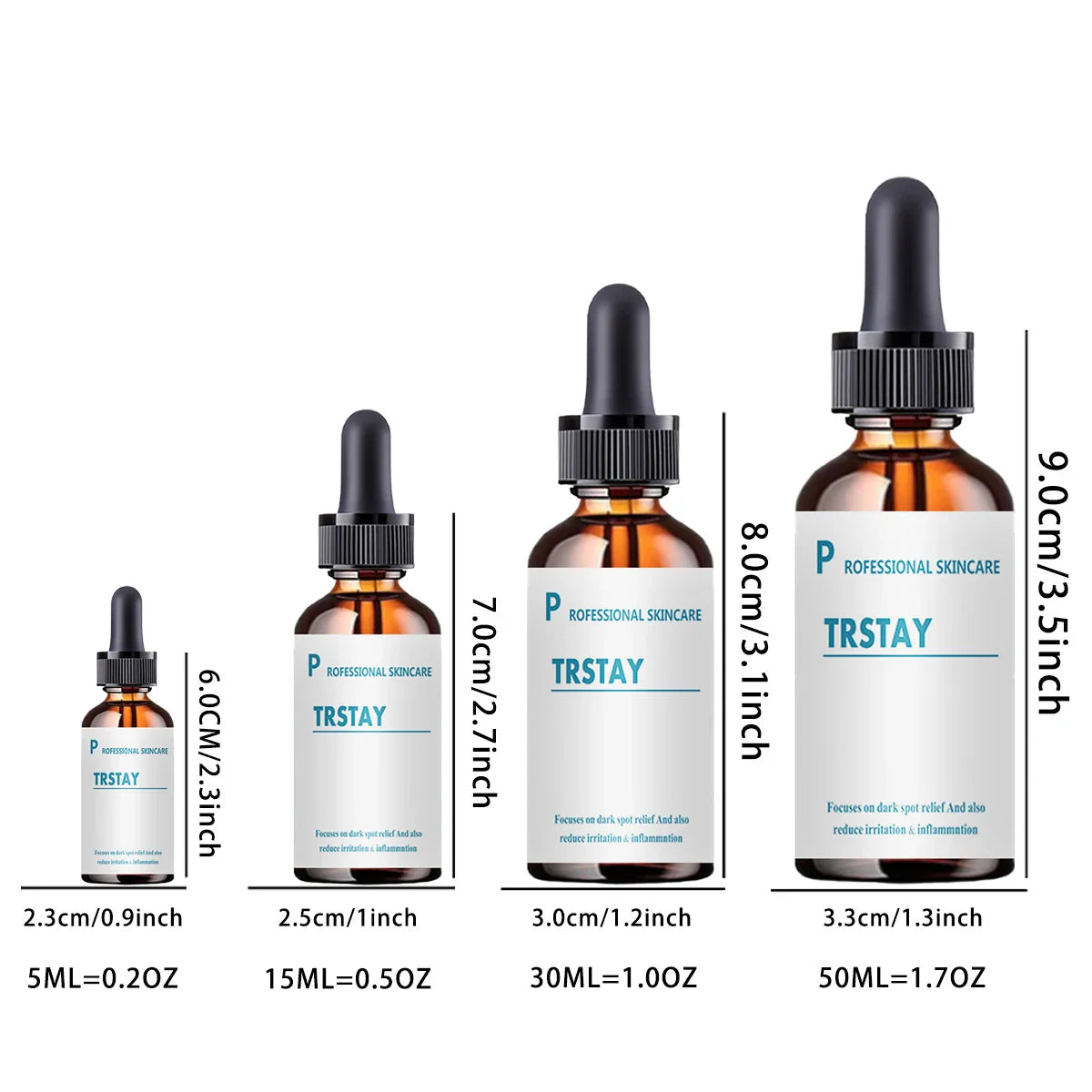 Glass dropper bottle of retinol anti-wrinkle facial serum with vitamin C for bright skin — view 5