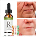 10ml retinol and vitamin C anti-wrinkle facial serum bottle for daily dark spot treatment