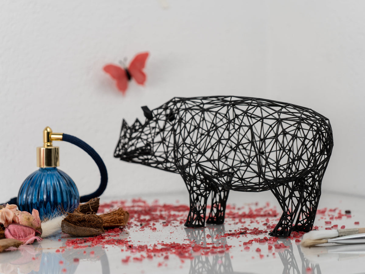 Modern Rhino Sculpture-3