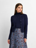Knit Ribbed Turtleneck-Navy-0