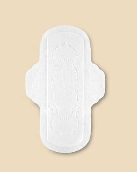 Organic cotton and hemp fiber menstrual pads with wings regular absorbency in plant based packaging — view 3