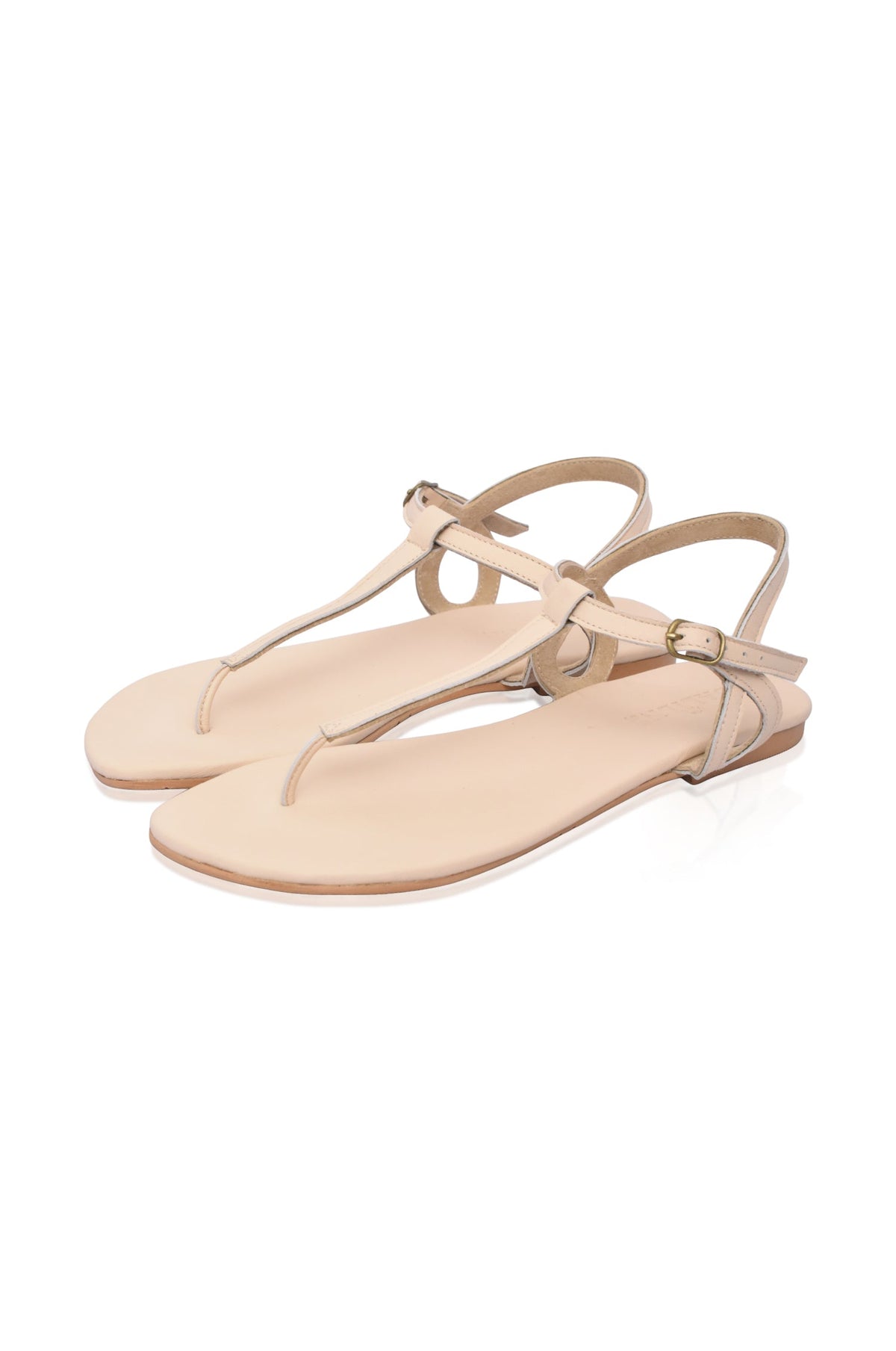 Rosalia T-strap Leather Sandals-3