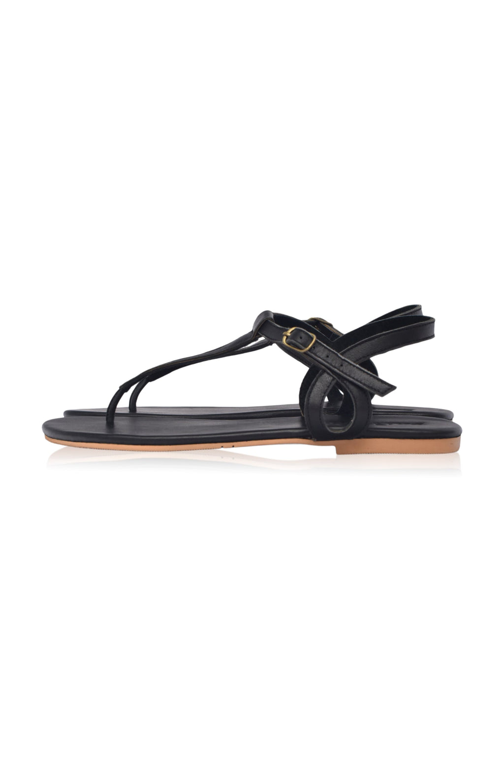 Rosalia T-strap Leather Sandals-2