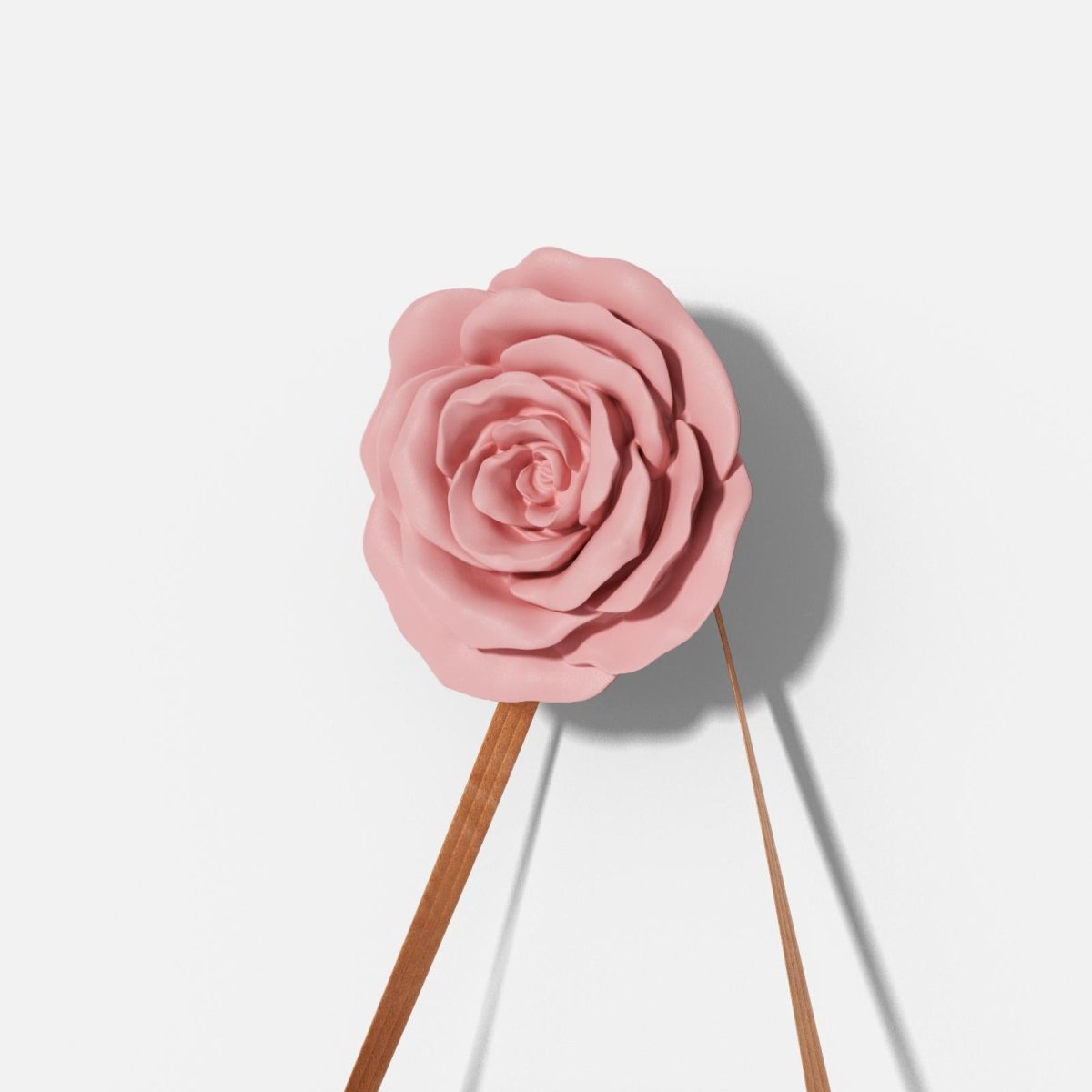 Rose coat hook silicone mold in lightweight material for crafting beautiful textured floral wall decor