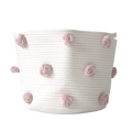 Rose Pink Pom Basket - Large-0