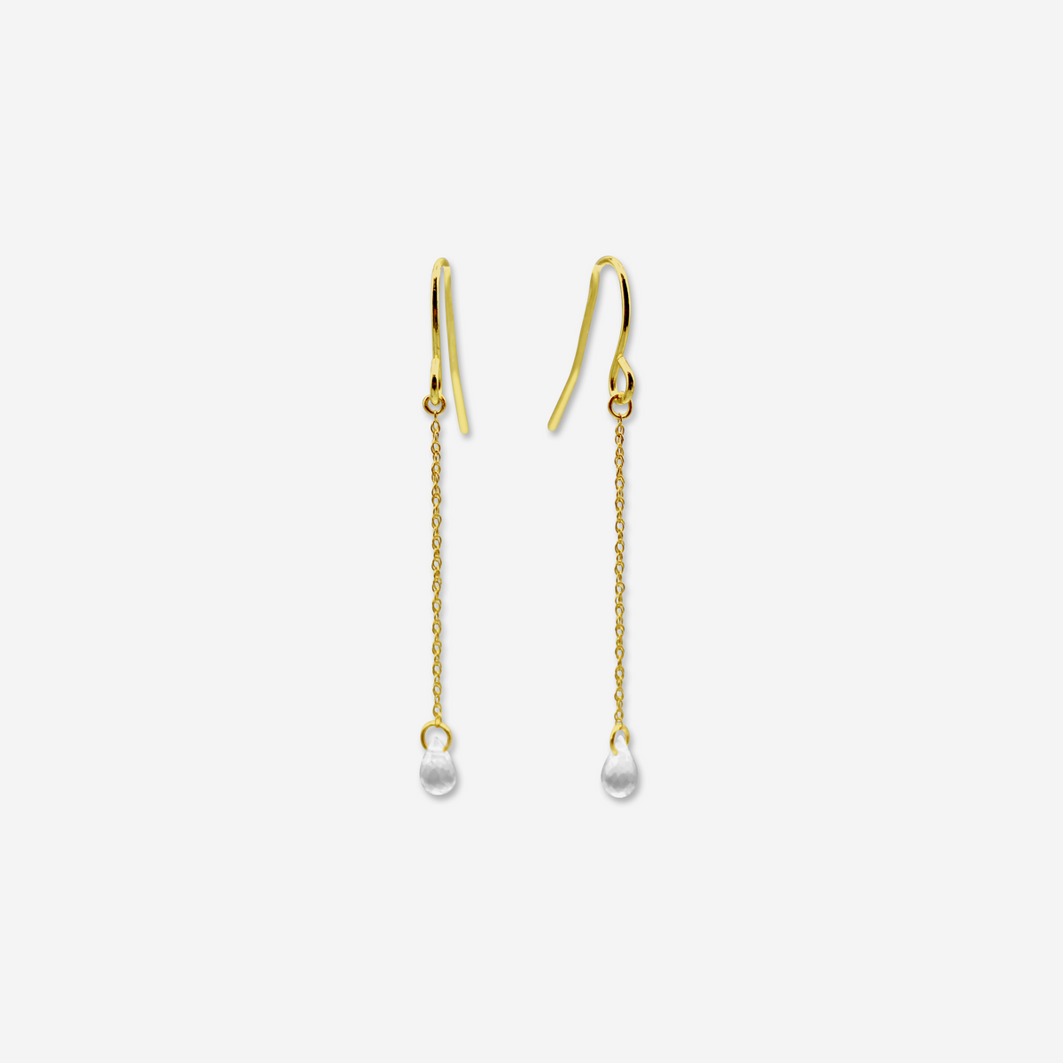 Rose Quartz Drop Earrings | 14K Gold Fine Jewelry-0