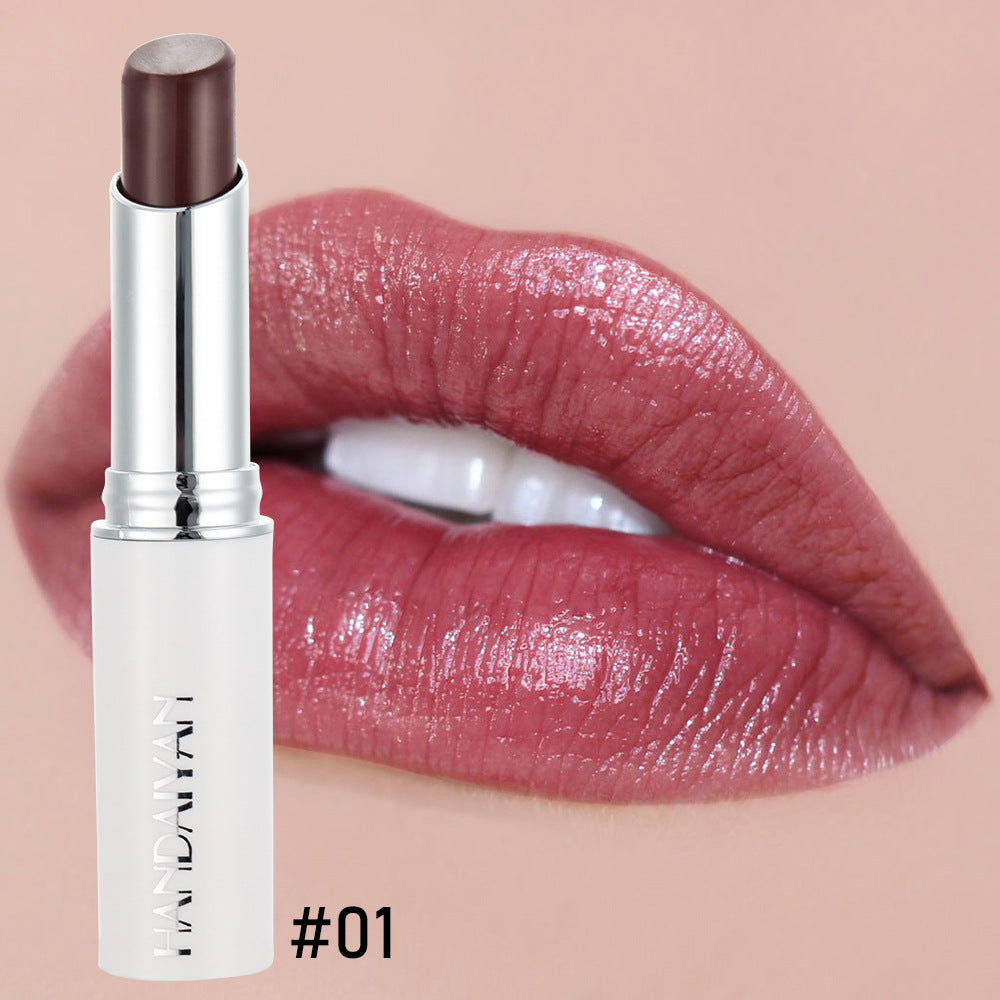 Rosy lipstick collection tube showing vibrant charming red lip color enriched with rose essential oil — view 3