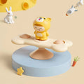 Rotating puppy educational toy, colorful plastic suction cup spinner for toddler high chairs and tables