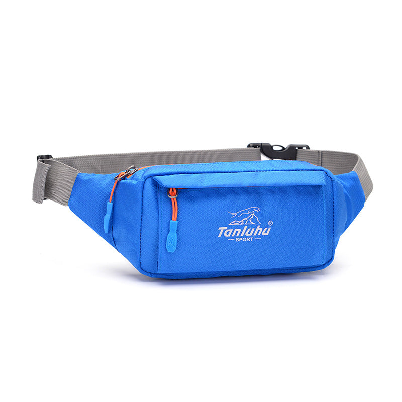 Running waist bag and sports belt pouch securely holding a mobile phone during a workout — view 2