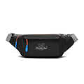 Running waist bag and sports belt pouch securely holding a mobile phone during a workout