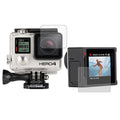 Clear glass screen and lens protector set for GoPro action camera, ultra-thin and scratch resistant