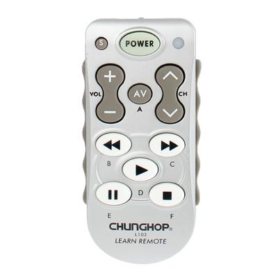 White NNEIDS universal learning remote control with 11 programmable function keys