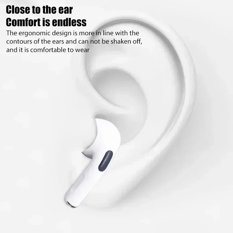 Wireless mini sports earbuds and compact charging case displaying modern touch control design — view 5