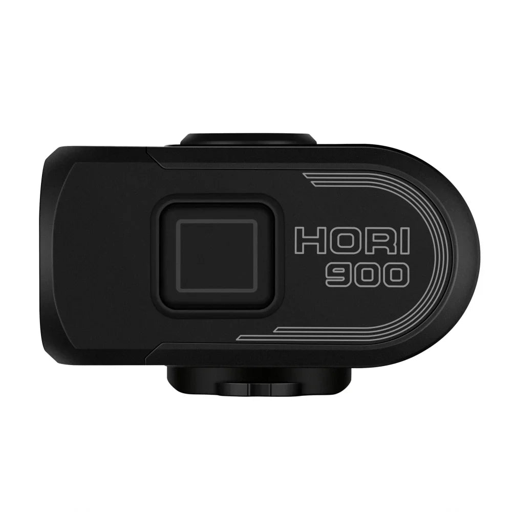 Sleek horizontal 900-lumen dual mounted bike light in black aluminum for safe road cycling — view 3