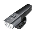 1000LM smart bike headlight in black, waterproof cycling accessory with GoPro compatible mounting system