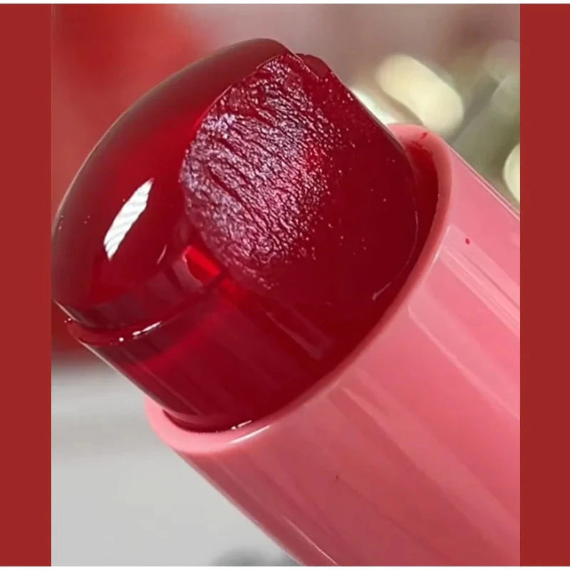 Sheer pink water jelly lip and cheek tint stick with a hydrating watercolor makeup finish — view 2