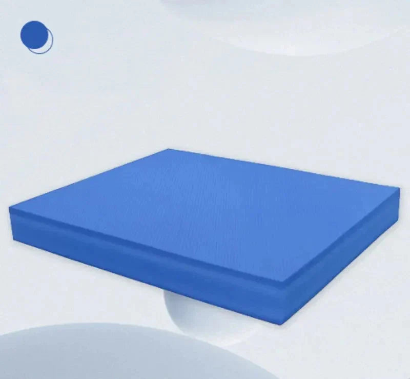 Blue high-density TPE foam balance pad for yoga, core training, and physical therapy. — view 4