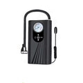 Portable digital tire inflator and air compressor in sleek black plastic with full-screen display