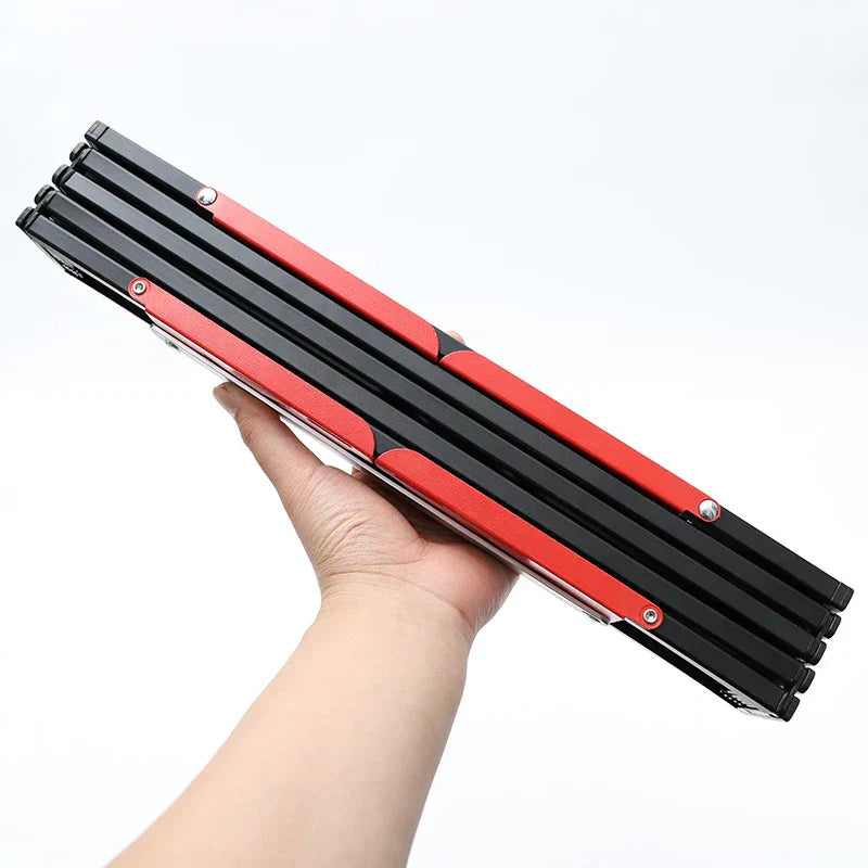 Portable foldable camping table with carry bag set up for an outdoor picnic or barbecue — view 3