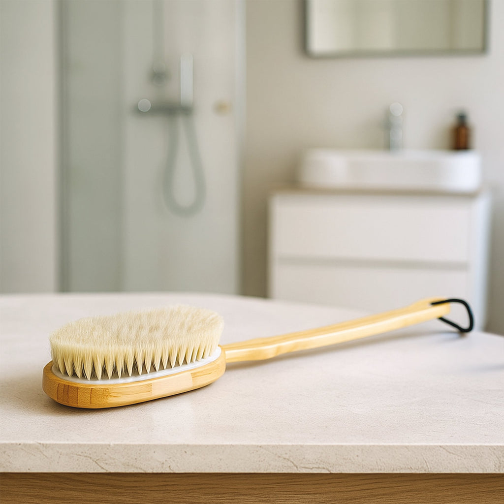 Complete Head-to-Toe Cleansing Set – Advanced Facial Brush + Biodegradable Clean Towels + Bamboo Body Brush-2
