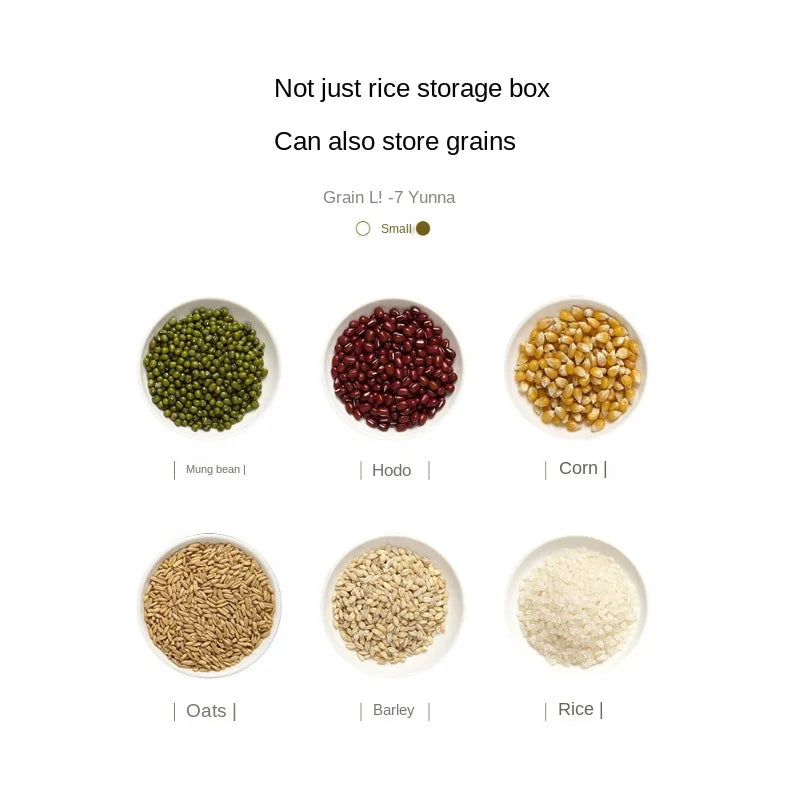 Nano-sealed kitchen food container, white stackable pest-proof storage bin for rice, grains, and pet food. — view 2
