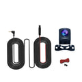 Black universal 1080P HD rearview camera with waterproof casing and wide angle lens for cars