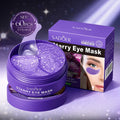 Jar of sixty grape crystal collagen under eye patches for dark circles and wrinkle reduction