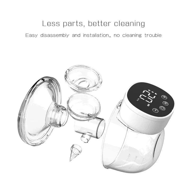 Wearable hands-free automatic breast pump device, compact and lightweight for discreet nursing — view 5