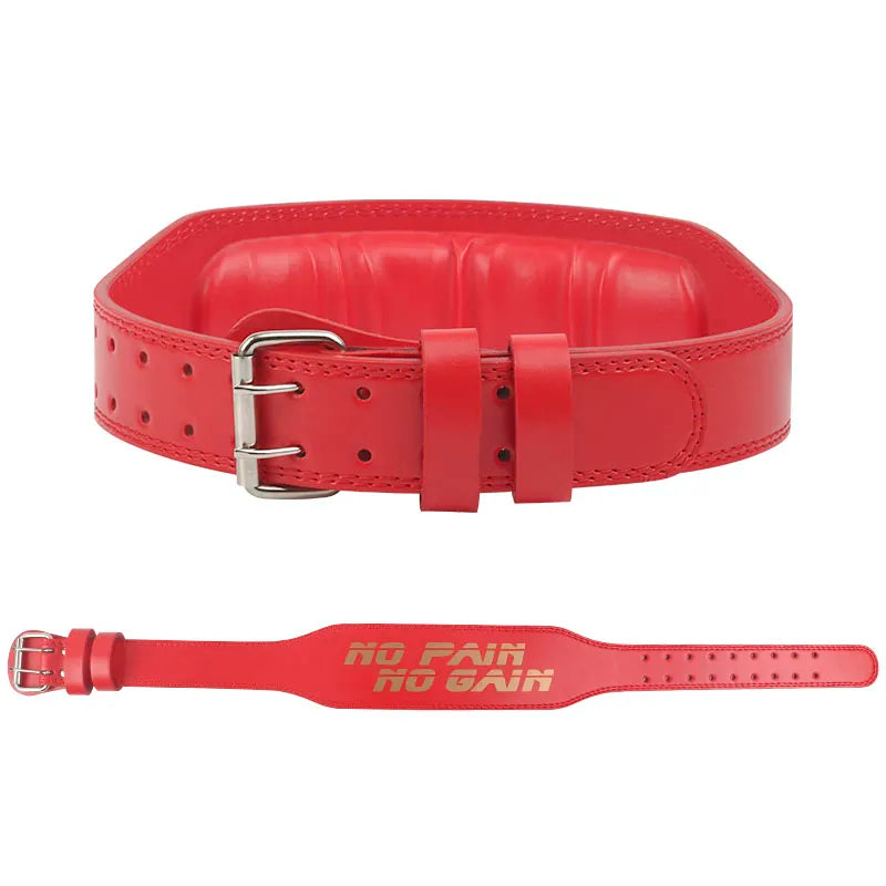 Gym weight lifting belt for powerlifting and squats in medium size for core support and stability — view 5