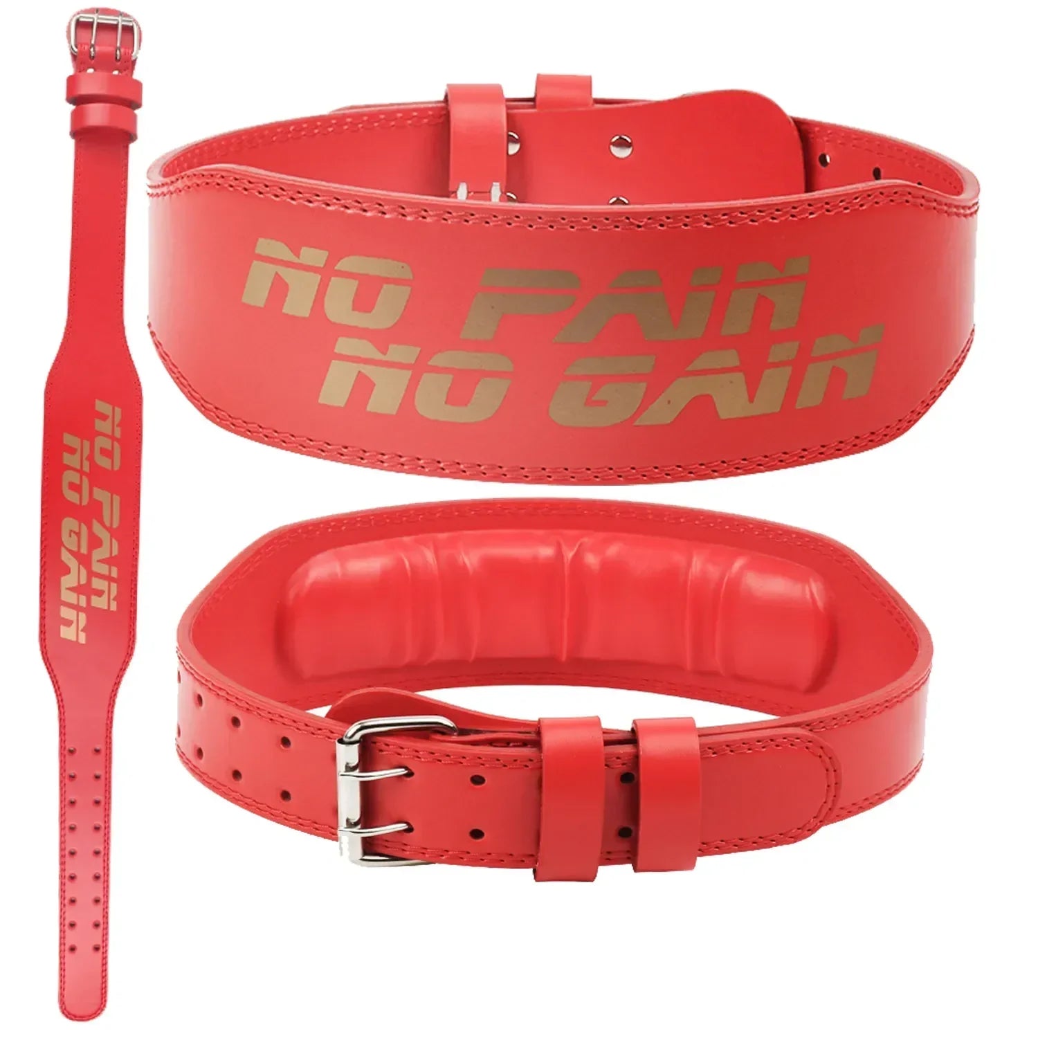 Gym weight lifting belt for powerlifting and squats in medium size for core support and stability